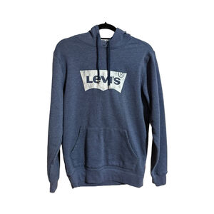 Levi's Small Women's Graphic Logo Long Sleeve Hoodie Navy Blue